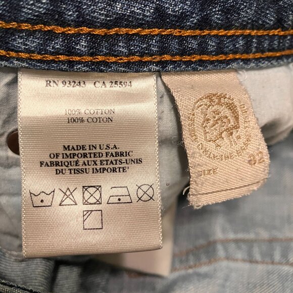 Diesel Men Y2K 2007 Zatiny Oruss Wash 09n53 Bootcut Jeans Size 32x32 Blue AN EXC - Picture 6 of 12